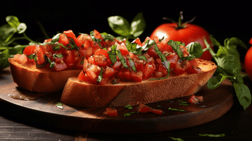 Bruschetta with Fresh Tomato and Basil